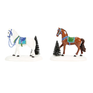 Department 56 Cross Product Village Accessory: Holiday Trotters, Set of 2 sparkle-castle