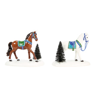 Department 56 Cross Product Village Accessory: Holiday Trotters, Set of 2 sparkle-castle