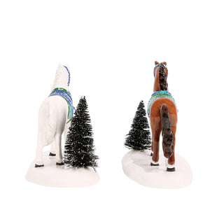 Department 56 Cross Product Village Accessory: Holiday Trotters, Set of 2 sparkle-castle