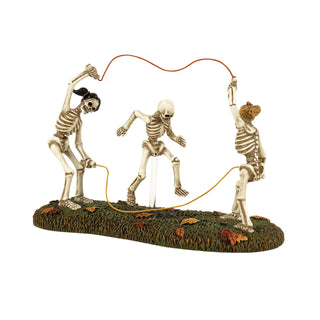 Department 56 Snow Village Halloween Accessory: Bones Double Dutch sparkle-castle