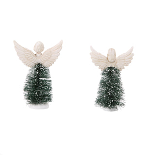 Department 56 Cross Product Village Accessory: Peace & Grace Tree, Set of 2 sparkle-castle