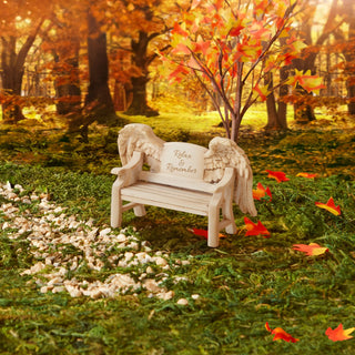 Department 56 Village Supply: Relax & Remember Bench sparkle-castle