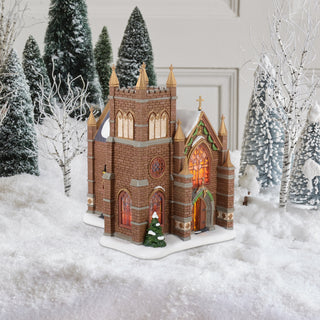 Department 56 Dickens Snow Village: 50th Church Fraternal Charity sparkle-castle