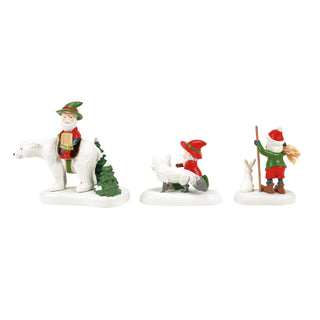 Department 56 North Pole Series Accessory: 50th Three Wee Kings, Set of 3 sparkle-castle