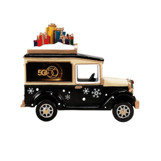 Department 56 Original Snow Village Accessory: 50th Village Express Van sparkle-castle