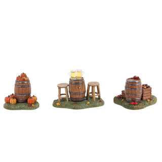 Department 56 Cross Product Village Halloween Accessory: Barrels of Fun sparkle-castle