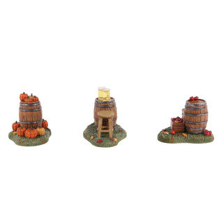 Department 56 Cross Product Village Halloween Accessory: Barrels of Fun sparkle-castle