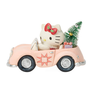 Jim Shore Sanrio: Hello Kitty Christmas Car Figurine sparkle-castle
