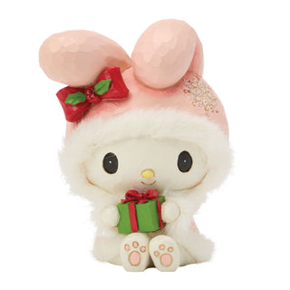 Jim Shore Sanrio: My Melody Christmas Miniature Figurine sparkle-castle