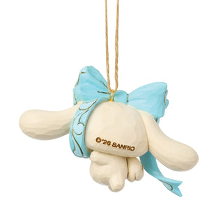 Jim Shore Sanrio: Cinnamoroll In Blue Bow Hanging Ornament sparkle-castle