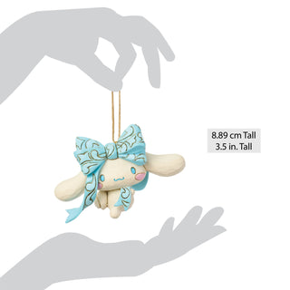 Jim Shore Sanrio: Cinnamoroll In Blue Bow Hanging Ornament sparkle-castle