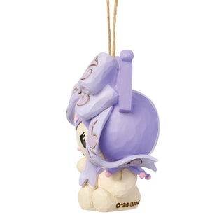 Jim Shore Sanrio: Kuromi In Purple Bow Hanging Ornament sparkle-castle