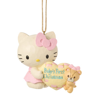 Jim Shore Sanrio: Hello Kitty Baby Girl's First Hanging Ornament sparkle-castle