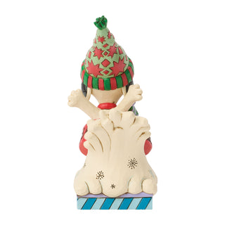 Jim Shore Peanuts: Snoopy & Woodstock In A Dog Bowl Sled Figurine sparkle-castle
