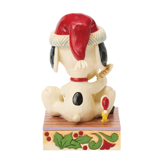Jim Shore Peanuts: Snoopy's Christmas List Figurine sparkle-castle