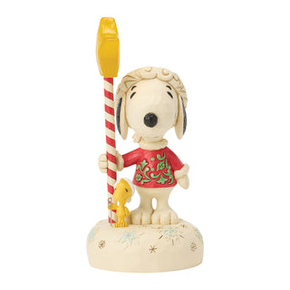 Jim Shore Peanuts: Snoopy With Light Up Star Staff Figurine sparkle-castle