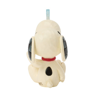 Jim Shore Peanuts: Snoopy With Snowflake on Nose Miniature Figurine sparkle-castle