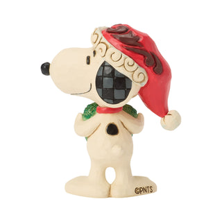 Jim Shore Peanuts: Snoopy with Heart Wreath Miniature Figurine sparkle-castle