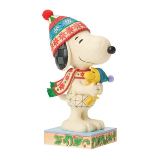 Jim Shore Peanuts: Snoopy Hugging Woodstock Figurine sparkle-castle