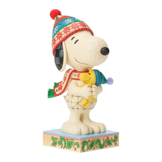 Jim Shore Peanuts: Snoopy Hugging Woodstock Figurine sparkle-castle