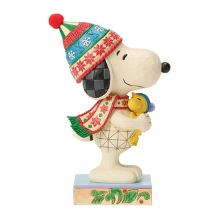 Jim Shore Peanuts: Snoopy Hugging Woodstock Figurine sparkle-castle