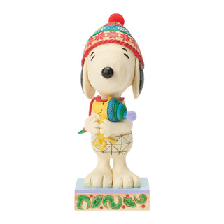 Jim Shore Peanuts: Snoopy Hugging Woodstock Figurine sparkle-castle