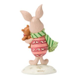 Jim Shore Disney Traditions: Christmas Piglet Miniature Figurine sparkle-castle