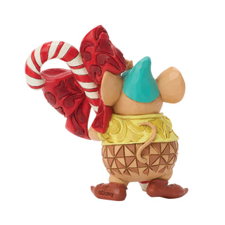 Jim Shore Disney Traditions: Gust With Candy Cane Miniature Figurine sparkle-castle