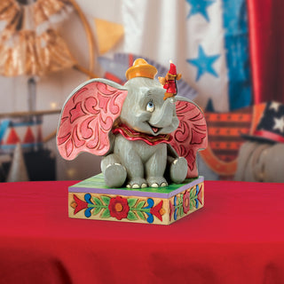 Jim Shore Disney Traditions: Dumbo & Timothy Q. Mouse Figurine sparkle-castle