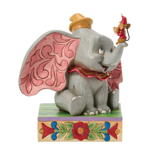 Jim Shore Disney Traditions: Dumbo & Timothy Q. Mouse Figurine sparkle-castle