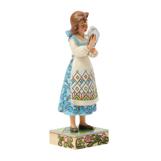 Jim Shore Disney Traditions: Belle With Mirror Figurine sparkle-castle