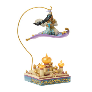 Jim Shore Disney Traditions: Aladdin & Jasmine Flying Over Agrabah Figurine sparkle-castle