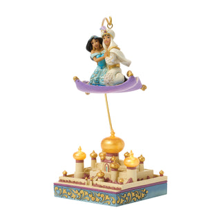 Jim Shore Disney Traditions: Aladdin & Jasmine Flying Over Agrabah Figurine sparkle-castle
