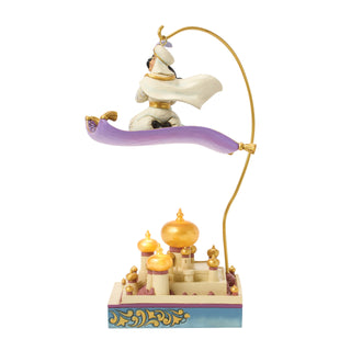 Jim Shore Disney Traditions: Aladdin & Jasmine Flying Over Agrabah Figurine sparkle-castle