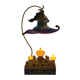 Jim Shore Disney Traditions: Aladdin & Jasmine Flying Over Agrabah Figurine sparkle-castle