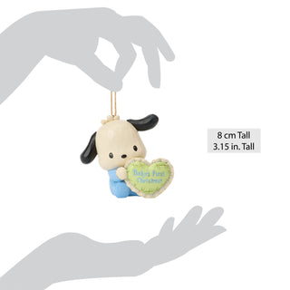 Jim Shore Sanrio: Pochacco Baby Boy's First Hanging Ornament sparkle-castle