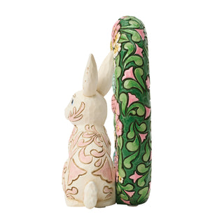 Jim Shore Heartwood Creek: Floral Bunny Wreath Figurine sparkle-castle