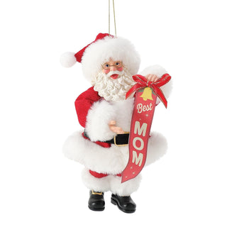 Department 56 Possible Dreams: Best Mom Hanging Ornament sparkle-castle