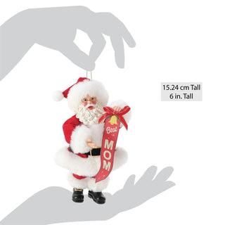 Department 56 Possible Dreams: Best Mom Hanging Ornament sparkle-castle