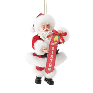 Department 56 Possible Dreams: Best Sister Hanging Ornament sparkle-castle