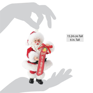 Department 56 Possible Dreams: Best Sister Hanging Ornament sparkle-castle