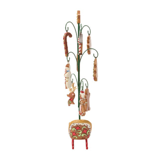 Jim Shore Heartwood Creek: Gingerbread Christmas Tree With Cookie Ornaments Figurine sparkle-castle