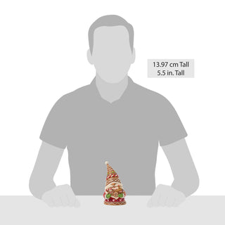 Jim Shore Heartwood Creek: Gingerbread Christmas Gnome Holding Train Figurine sparkle-castle