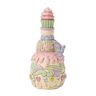 Jim Shore Heartwood Sweets: Snowman With Bundt Cake Figurine sparkle-castle