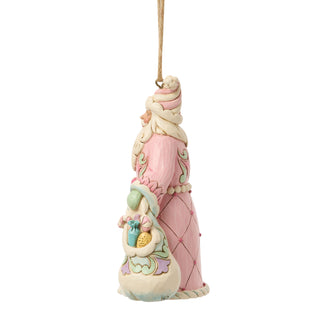 Jim Shore Heartwood Sweets: Santa With Bag of Candy Hanging Ornament sparkle-castle