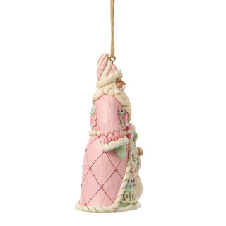 Jim Shore Heartwood Sweets: Santa With Bag of Candy Hanging Ornament sparkle-castle