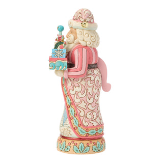 Jim Shore Heartwood Creek: Royal Traditions Pastel Santa Nutcracker Figurine sparkle-castle