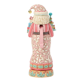 Jim Shore Heartwood Creek: Royal Traditions Pastel Santa Nutcracker Figurine sparkle-castle