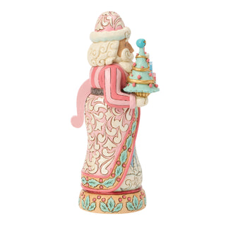 Jim Shore Heartwood Creek: Royal Traditions Pastel Santa Nutcracker Figurine sparkle-castle
