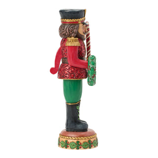 Jim Shore Heartwood Creek: Royal Traditions Red & Green Toy Soldier Nutcracker Figurine sparkle-castle